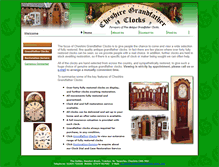 Tablet Screenshot of cheshiregrandfatherclocks.com